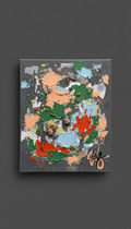 Original Canvas With Chaotic Collage
