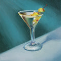 J. Austin Original Oil Painting - Dirty Martini