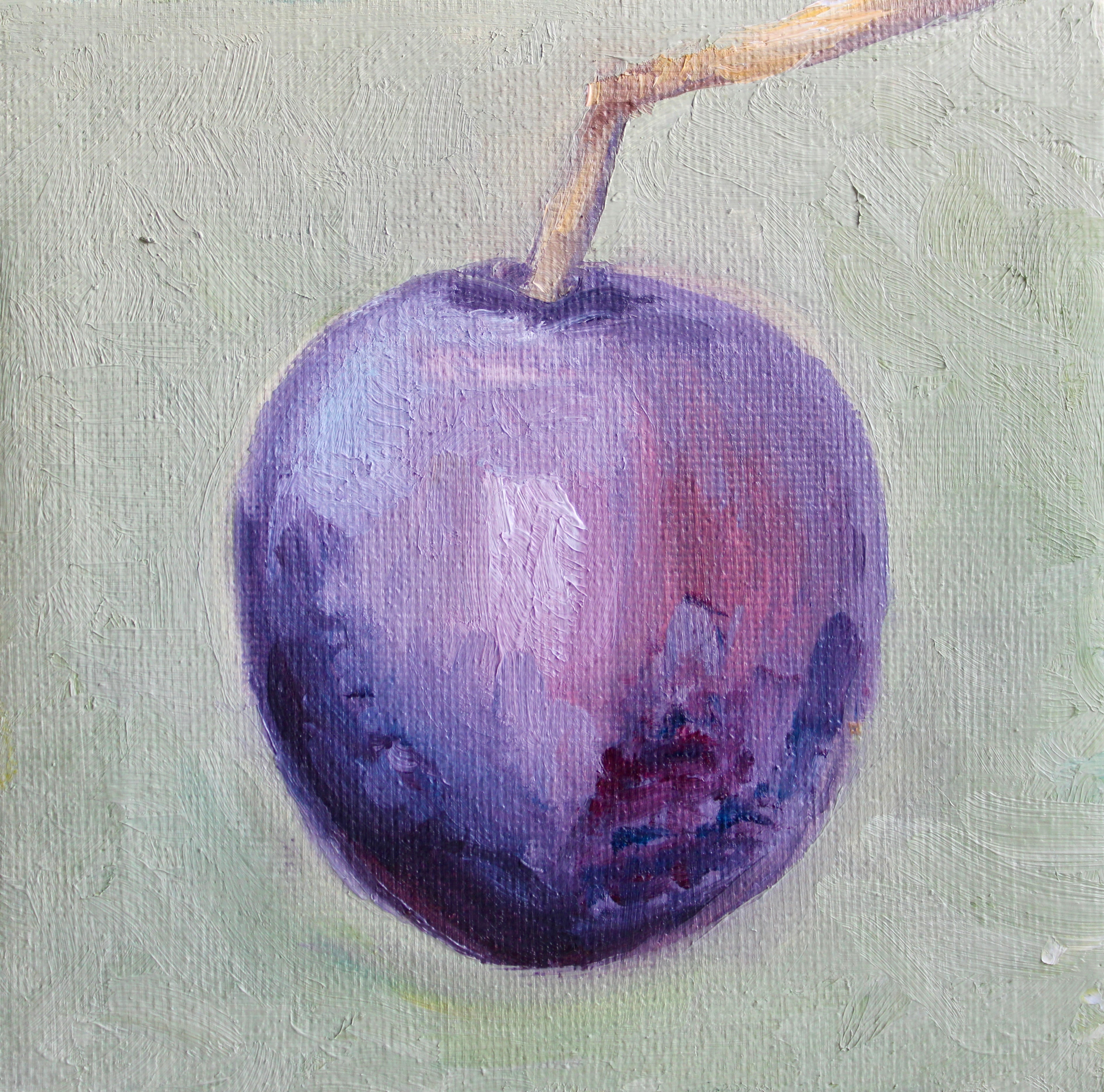 J. Austin Original Oil Painting - Plum
