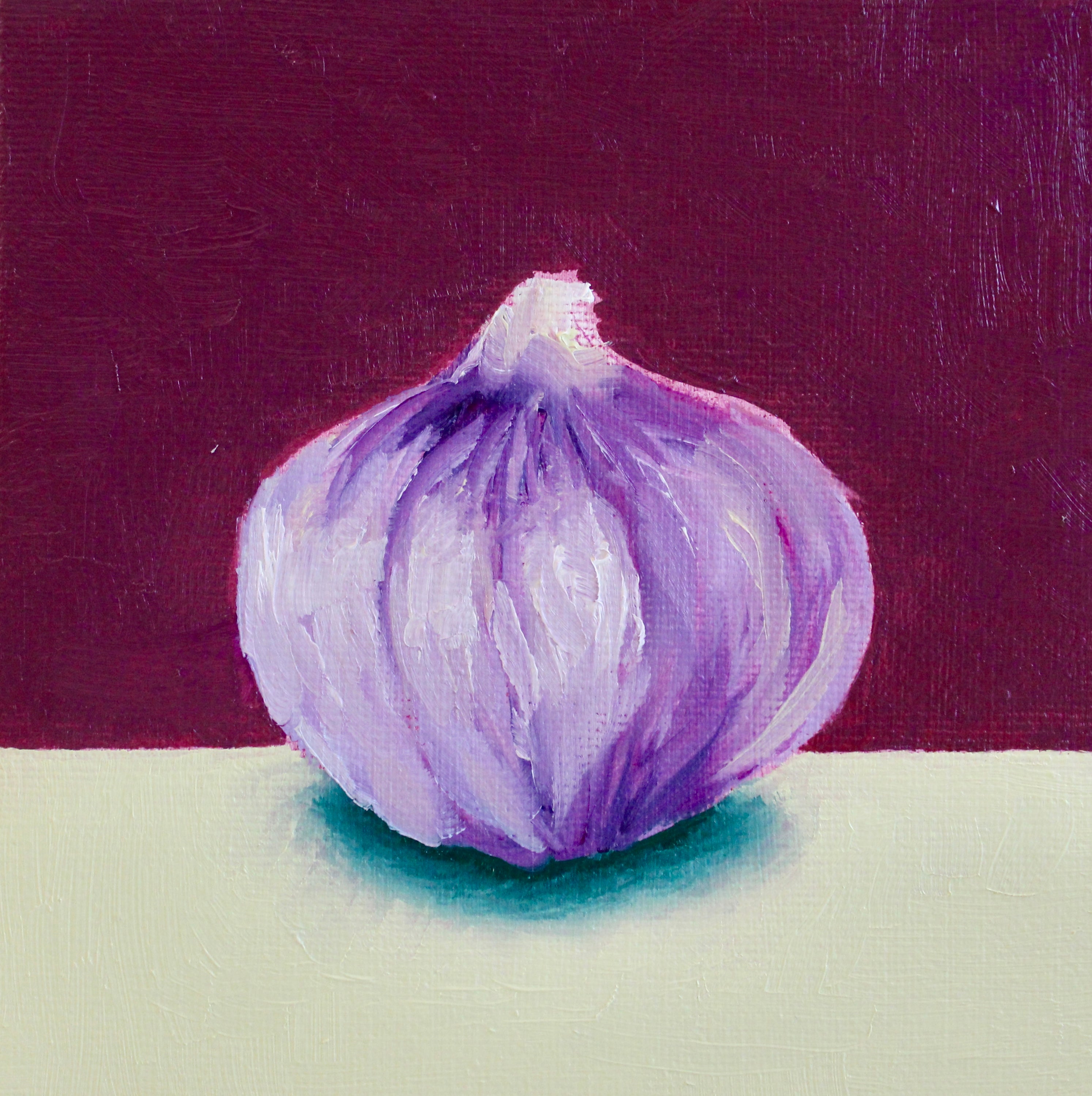 J. Austin Original Oil Painting - Garlic Bulb