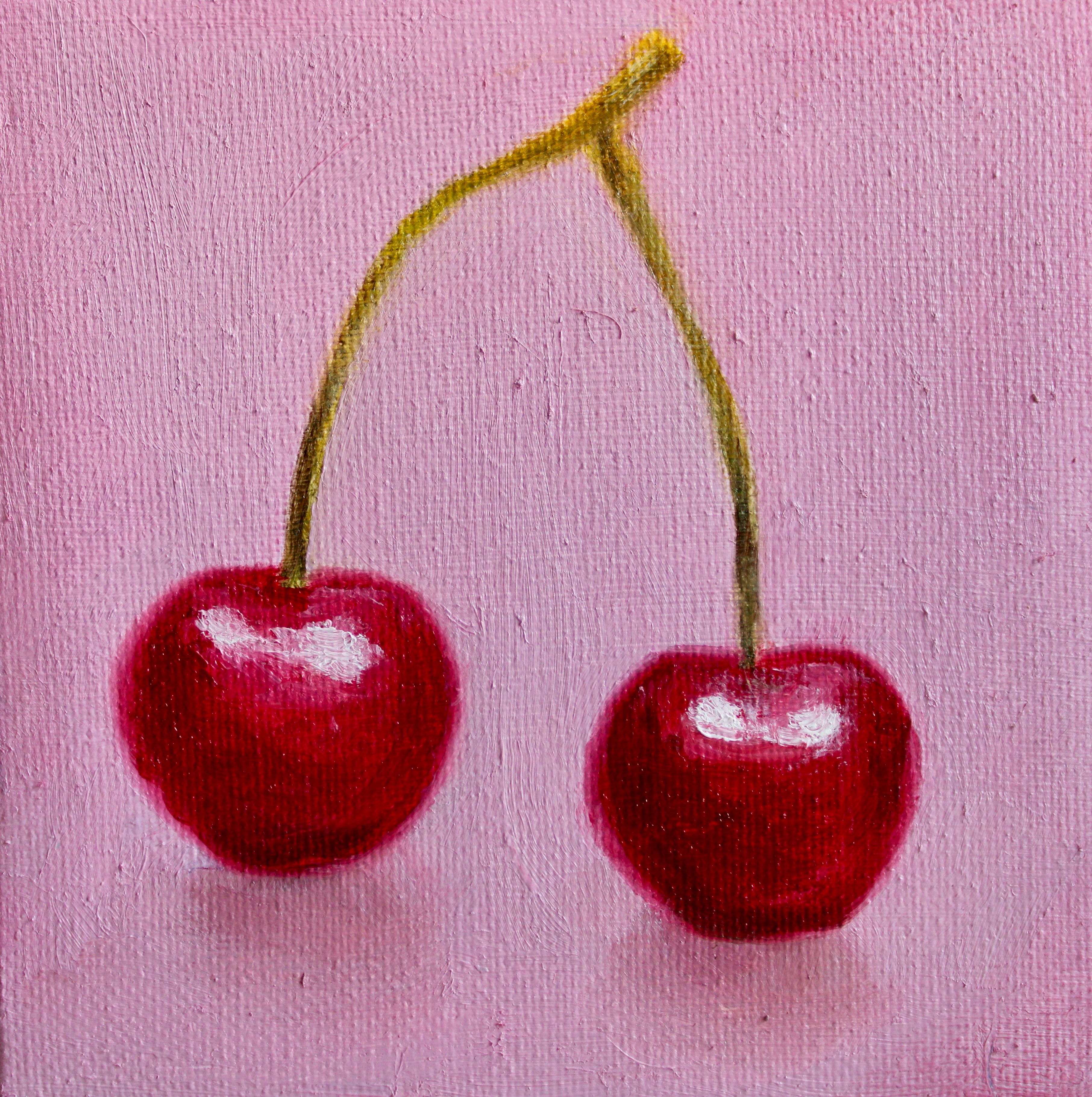 J. Austin Original Oil Painting - Cherries