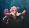 J. Austin Original Oil Painting - Octopus